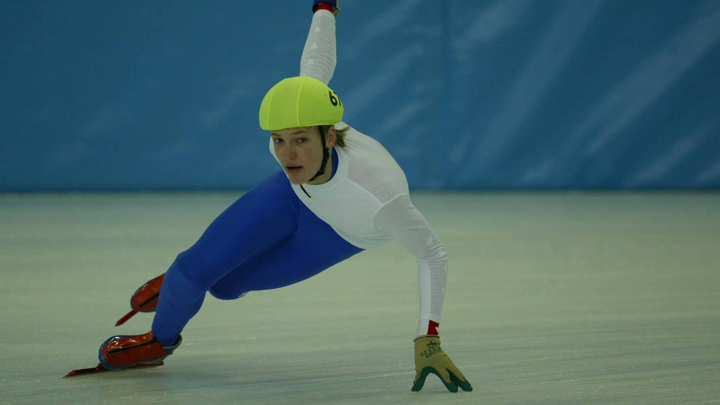 Ende Januar 2005 findet in Monthey die Winter  Jugendolympiade statt. Festival Olympic d'hiver de la jeunesse europ enne.Training Short Track Herren(Foto: Daniel K sermann, BASPO)